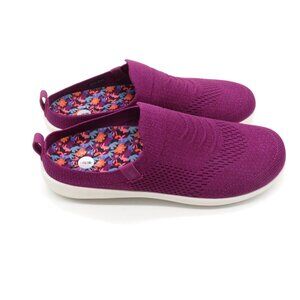 Revitalign Women's Purple Slip-On Shoes Floral Insole Cushioned 9.5 NEW